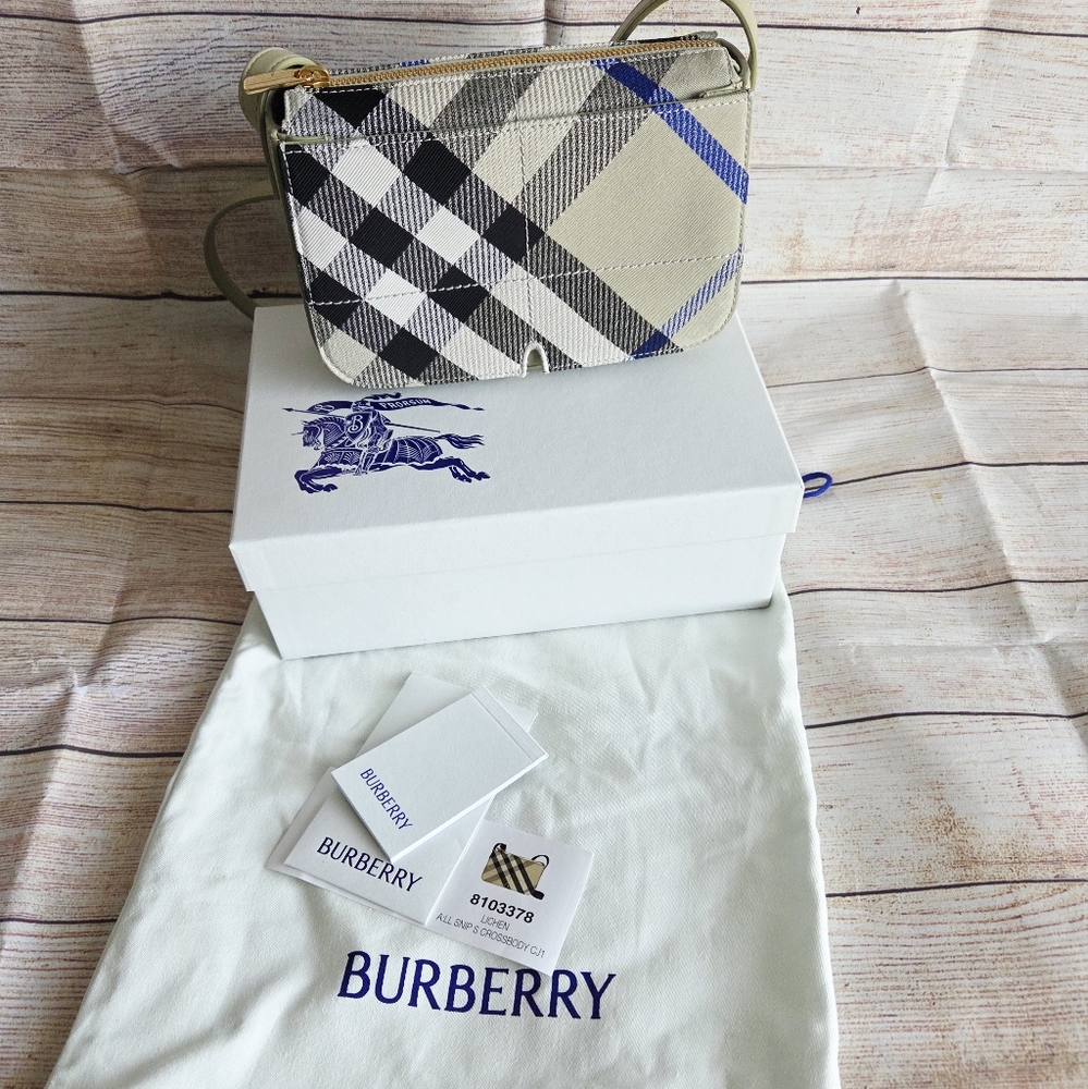 AUTHENTIC NEW BURBERRY SNIP CROSSBODY BAG NEW - Picture 15 of 15
